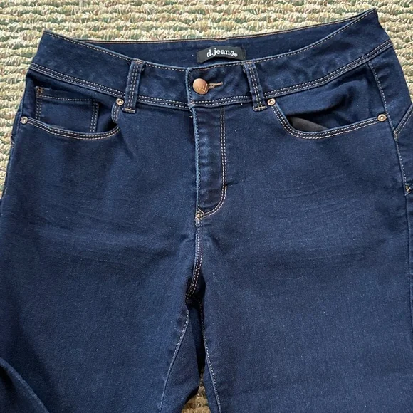 D.Jeans Dark Blue Ankle/Crop Jeans - Picture 3 of 9